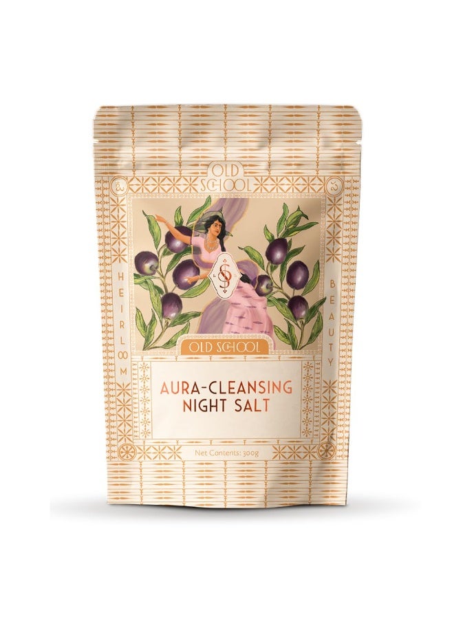 Old School Rituals Aura-Cleansing Night Bath Salt | Relaxes Body & Mind After a Tiring Day | Promotes Restful Sleep | Reduces Aches & Pains | 300 g | Cleanses Aura & Negative Energy | Himalayan Salt | Unique Essential Oils Blend | Fragrance that Induces Instant Relaxation - Image 1